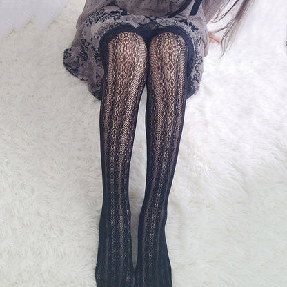 Sexy Stockings Lace Yarn Empty Jacquard Bottoming Pantyhose