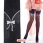 Sexy Bow Jacquard Pantyhose Student Stockings