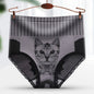 Student Girl High-waisted Abdomen Cotton Crotch Antibacterial High Stretch Cat Panties