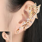 Earbone Clip Female Earrings Super Fairy Rhinestone Butterfly Earbone Clip Exaggerated Ear Clip