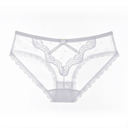 Lace Sexy Hollow Mesh Briefs Perspective Low Waist Pants