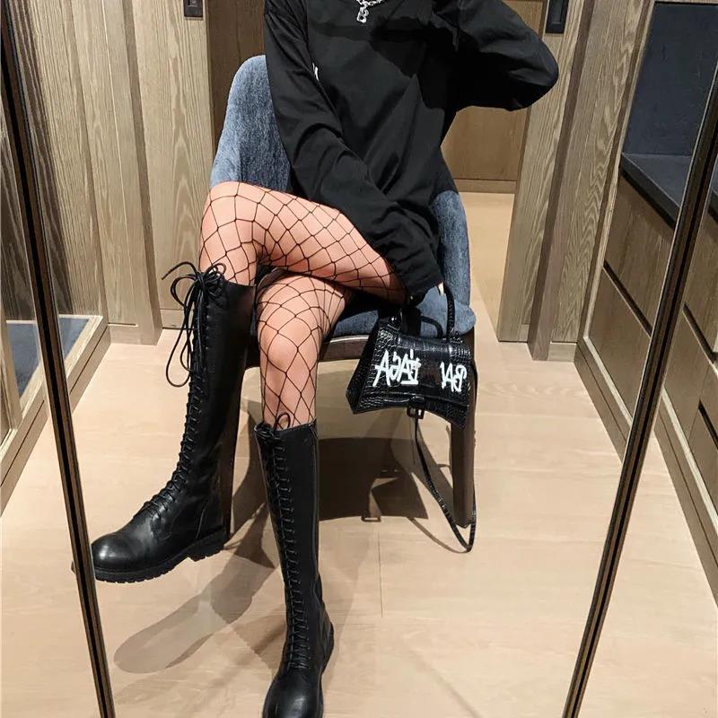 Fishnet Socks Jk Black Stockings Women Thin Pantyhose