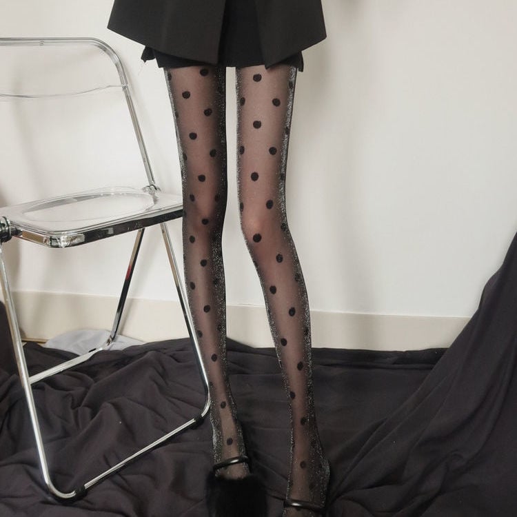 Retro Big Polka Dot Stockings Pantyhose