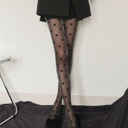 Retro Big Polka Dot Stockings Pantyhose