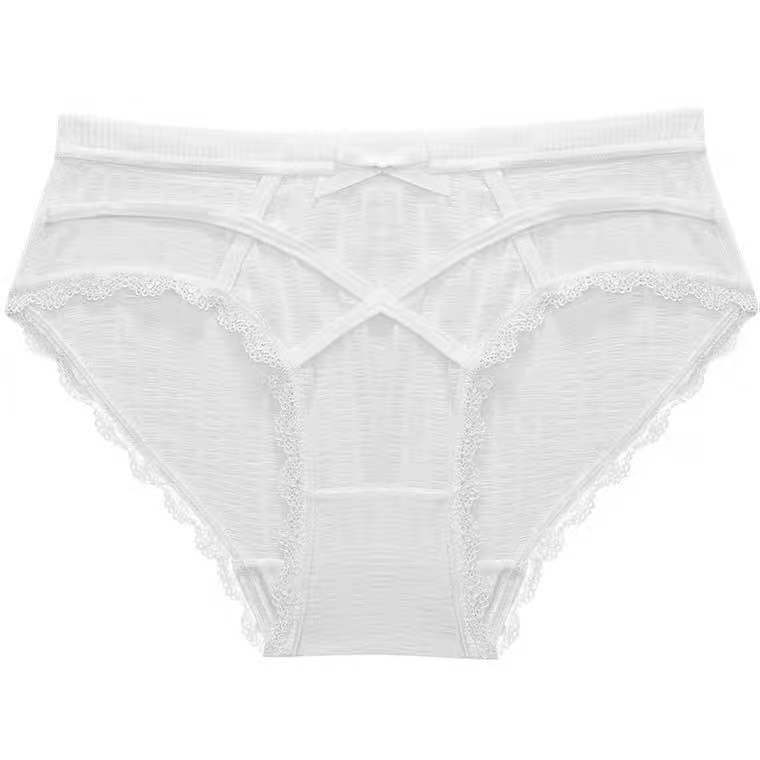 Sexy Lace Traceless Hollow Bow Girls' Underwear