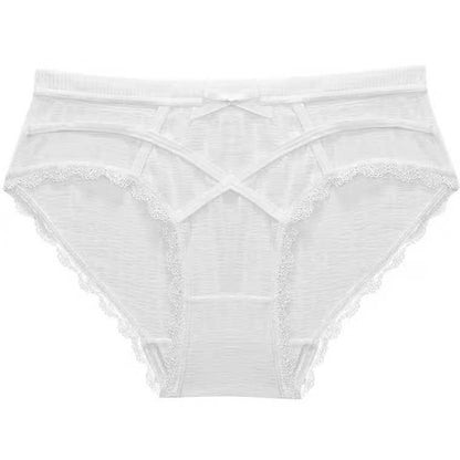 Sexy Lace Traceless Hollow Bow Girls' Underwear