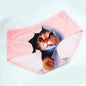 3D Kitty Meow Cat Head Ice Silk Seamless Hip-up Girl Panties