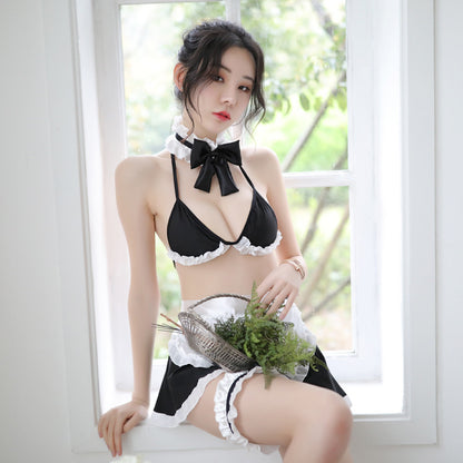 Sexy Lingerie Maid Vacuum Cute Soft Cute Uniform Suit Short Dress