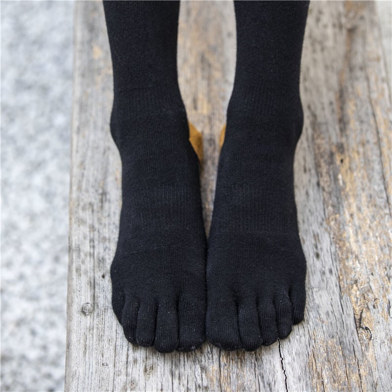 Yoga Socks Long Tube Professional Yoga Socks Long Tube Pilates Yoga Over The Knee Non-slip Five-finger Socks