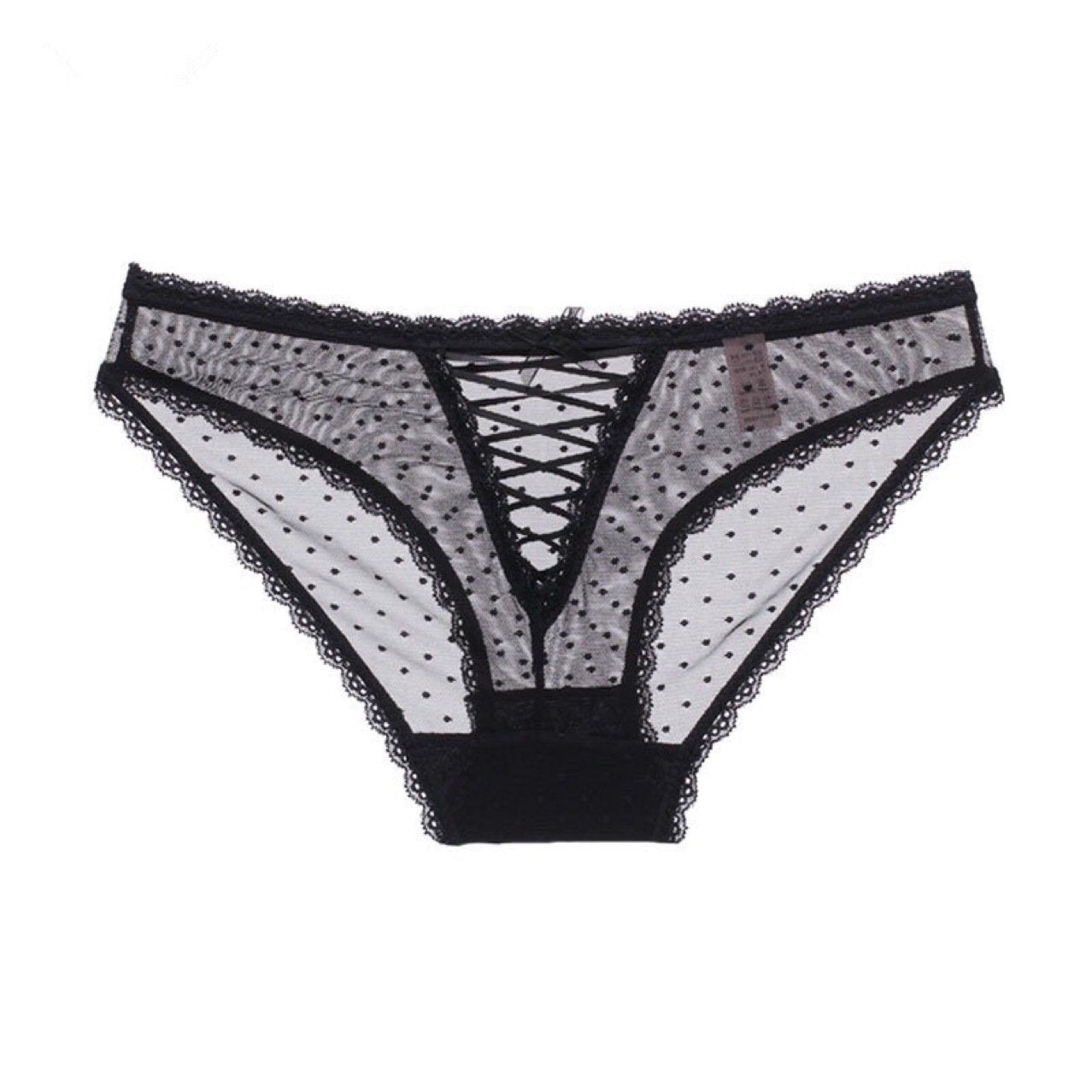 Cut out lace low waist underwear