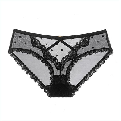 Lace Sexy Hollow Mesh Briefs Perspective Low Waist Pants