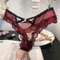 Sexy Lace Back Hollowed Out T-shaped Underwear Low Waist Mesh T-shaped Pants