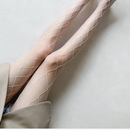 Fishnet Socks Jk Black Stockings Women Thin Pantyhose