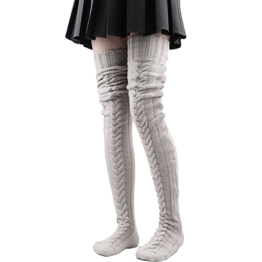 Extra-thick Wool in Autumn and Winter Piled Knee-high Stockings