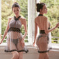 Lace Perspective Style Halter Sexy Pajamas Nightdress