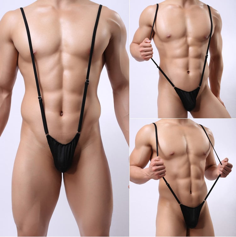 Sexy PU Lingerie Men Underwear