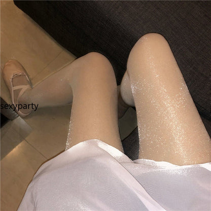 Sexy Ultra-thin 0-d Bottoming Shiner Stockings Pantyhose