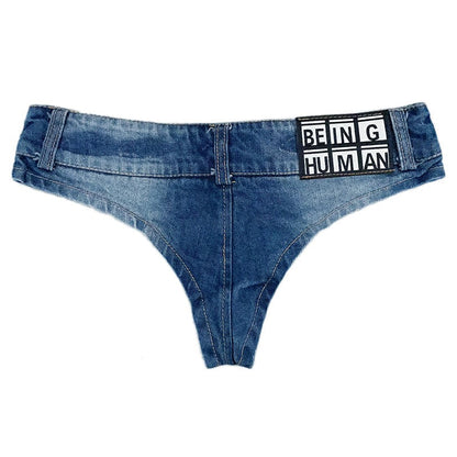 Ultra Short Denim Shorts Bikini Pants