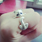 Simple Kitty Ring Open Index Finger Ring