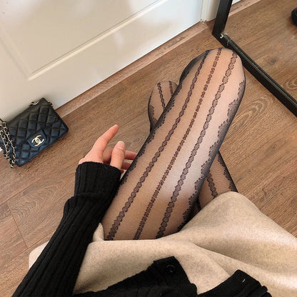 Striped Fashion Sexy All-match Trousers Bottoming Socks Jk Pantyhose