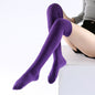 Long-tube Over-the-knee Yoga Socks for Winter Warmth and Non-slip Dance Round-toe Socks Over-the-knee Yoga Socks