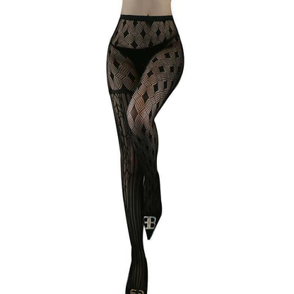 Large Sexy Temptation Jacquard Net Socks Diamond Complex Pattern One-piece Pantyhose Silk Stockings