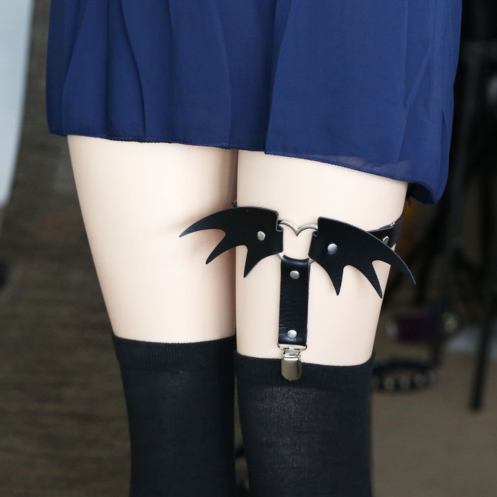 Punk Leg Ornaments Thigh Loop Socks Clip Sexy Calf Socks Buckle Leg Loops Non-slip Leg Straps