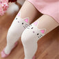 Cute Cat Stitching Stockings Thin Fake High Tube Pantyhose Sexy Over-the-knee Stockings