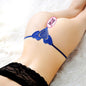 Exquisite embroidery heart-shaped Sexy transparent hollow lady open underwear