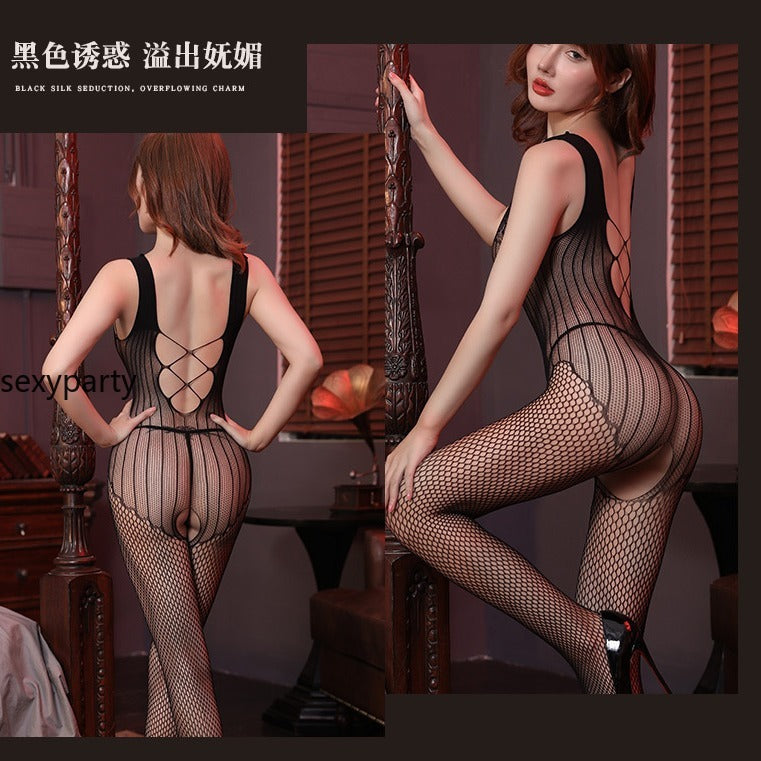 Sexy Sensuality Net Clothing Tearing Pantyhose Sleepwear Fun Lingerie