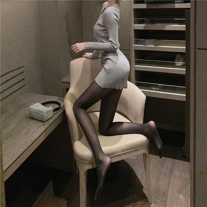 Black Stockings JK Uniform Office Nightclub Pantyhose