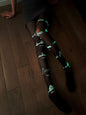 Sexy Black Nightlight Castle Pattern Stockings Disco Dancing Halloween Pantyhose