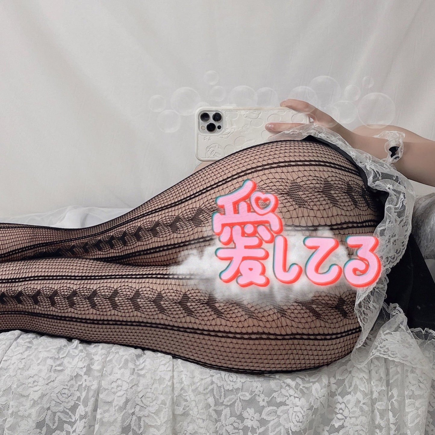 Love All-match Leggings Tights Hollow Fishnet Socks Jk Hot Girl Black Stockings