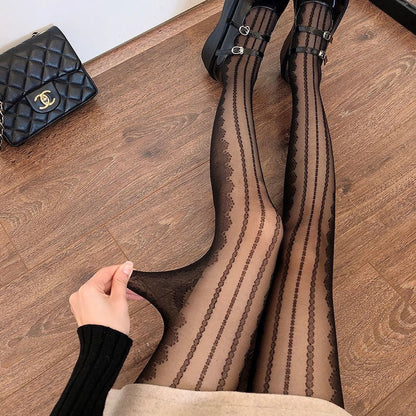 Striped Fashion Sexy All-match Trousers Bottoming Socks Jk Pantyhose