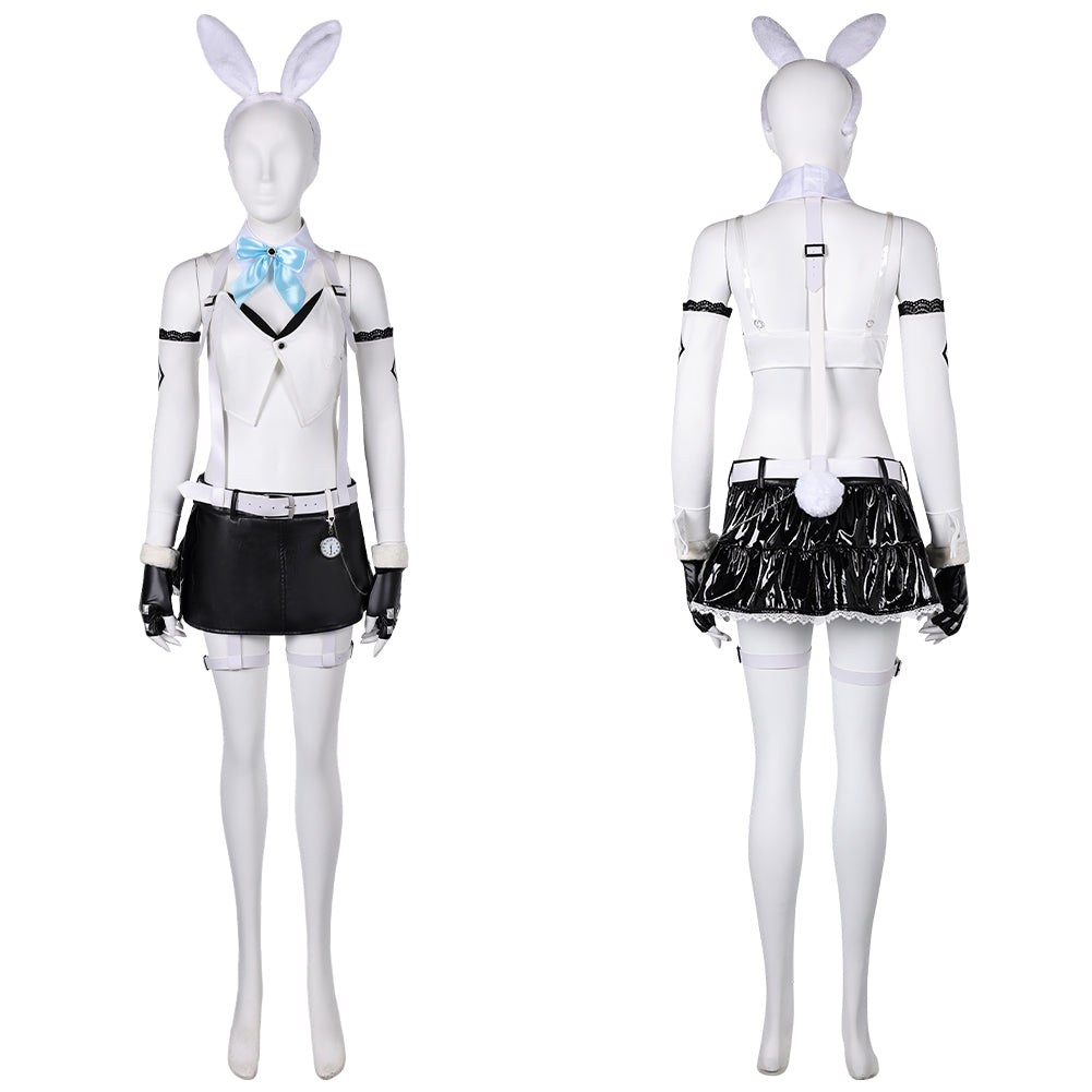 Free Shipping For_inal Fantasy VII Ever Crisis Game Tifa Lockhar Women White Bunny Girl Outfit Cosplay Costume