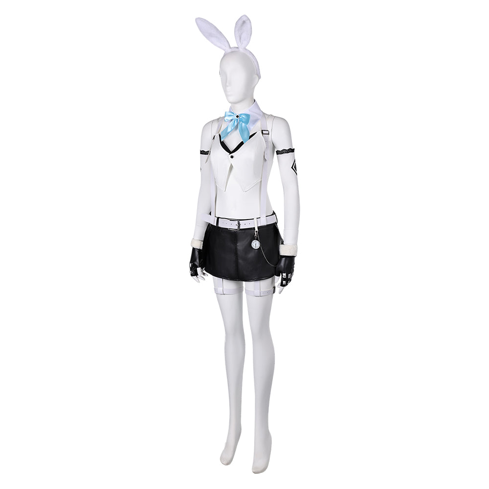 Free Shipping For_inal Fantasy VII Ever Crisis Game Tifa Lockhar Women White Bunny Girl Outfit Cosplay Costume