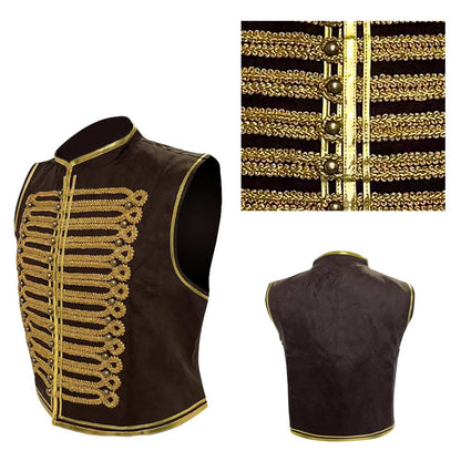 Free Shipping For_uriosa: A Mad Max Saga Movie Dementus Leather Vest Party Carnival Halloween Cosplay Costume