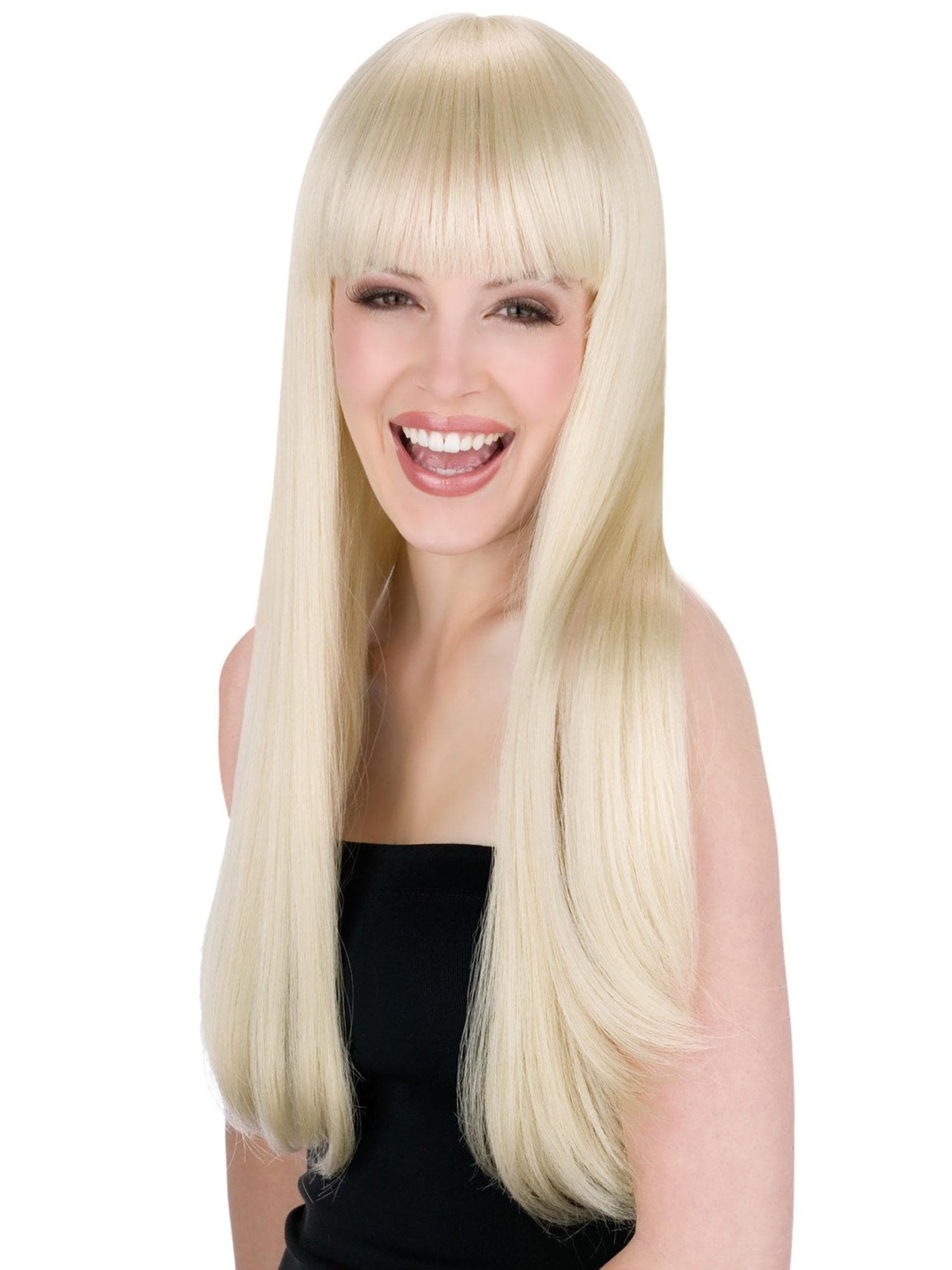 Free Shipping For Women's Blonde Pop Star Wig with Bangs