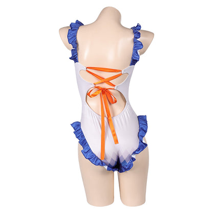 Free Shipping For_enshin Impact Game Ganyu Women White One-piece Swimsuit Party Carnival Halloween Cosplay Costume