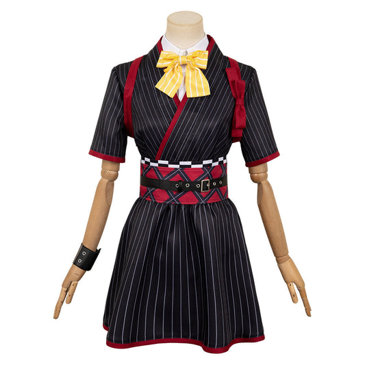 Free Shipping For_irls Band Cry 2024 Anime Subaru Awa Women Black Dress Party Carnival Halloween Cosplay Costume