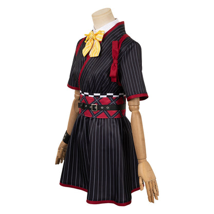 Free Shipping For_irls Band Cry 2024 Anime Subaru Awa Women Black Dress Party Carnival Halloween Cosplay Costume