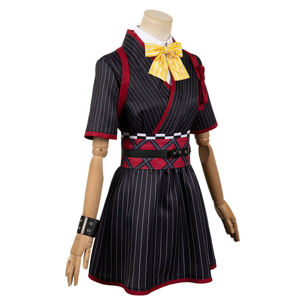 Free Shipping For_irls Band Cry 2024 Anime Subaru Awa Women Black Dress Party Carnival Halloween Cosplay Costume