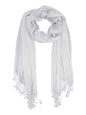 Silky Scrunch Long Fringe Scarf Wrap