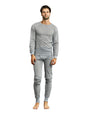 Men's Thermal Crew Neck Top & Bottoms Long Johns Underwear Set