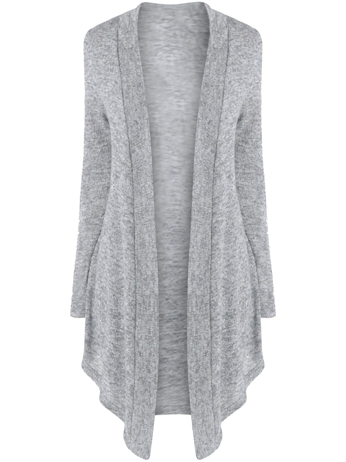 Lightweight Knit Long Draped Cardigan