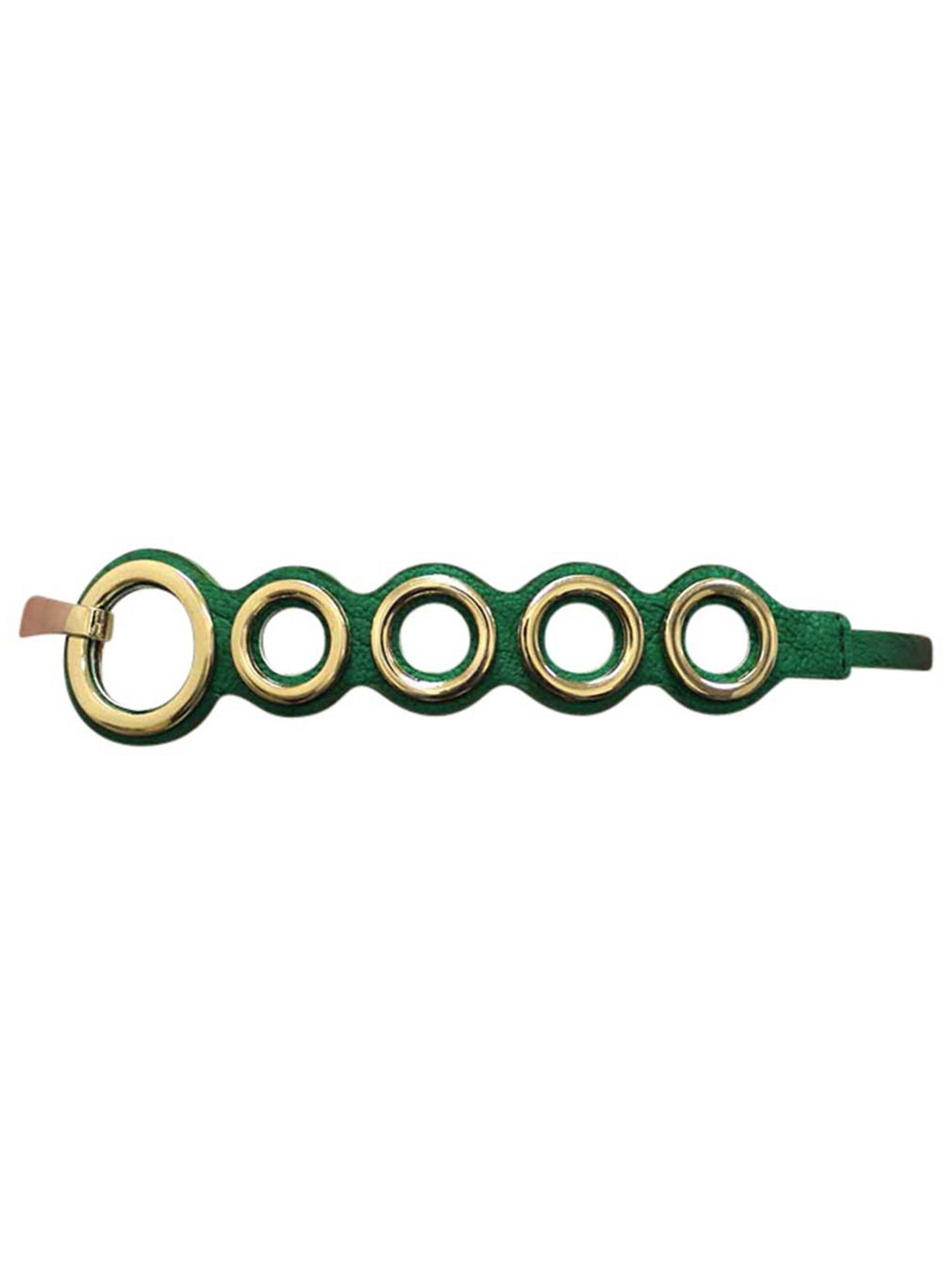 Circle Fashion Belt With Gold Hardware