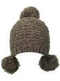 Plush Knit Triple Pom Pom Beanie Cap