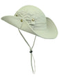 Safari Style Cotton Hat With Chin Cord & Side Snaps