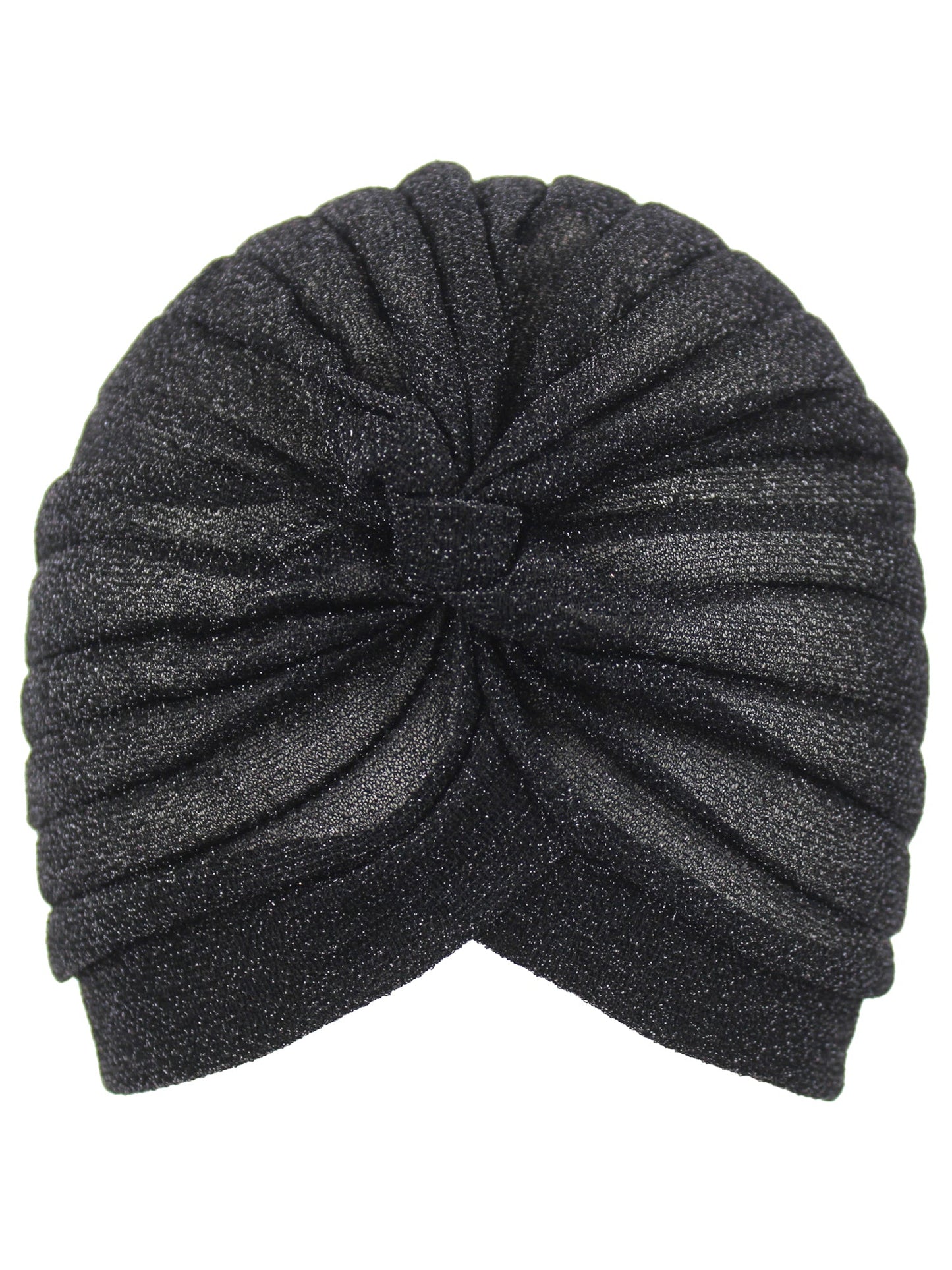 Metallic Turban Head Wrap Cap