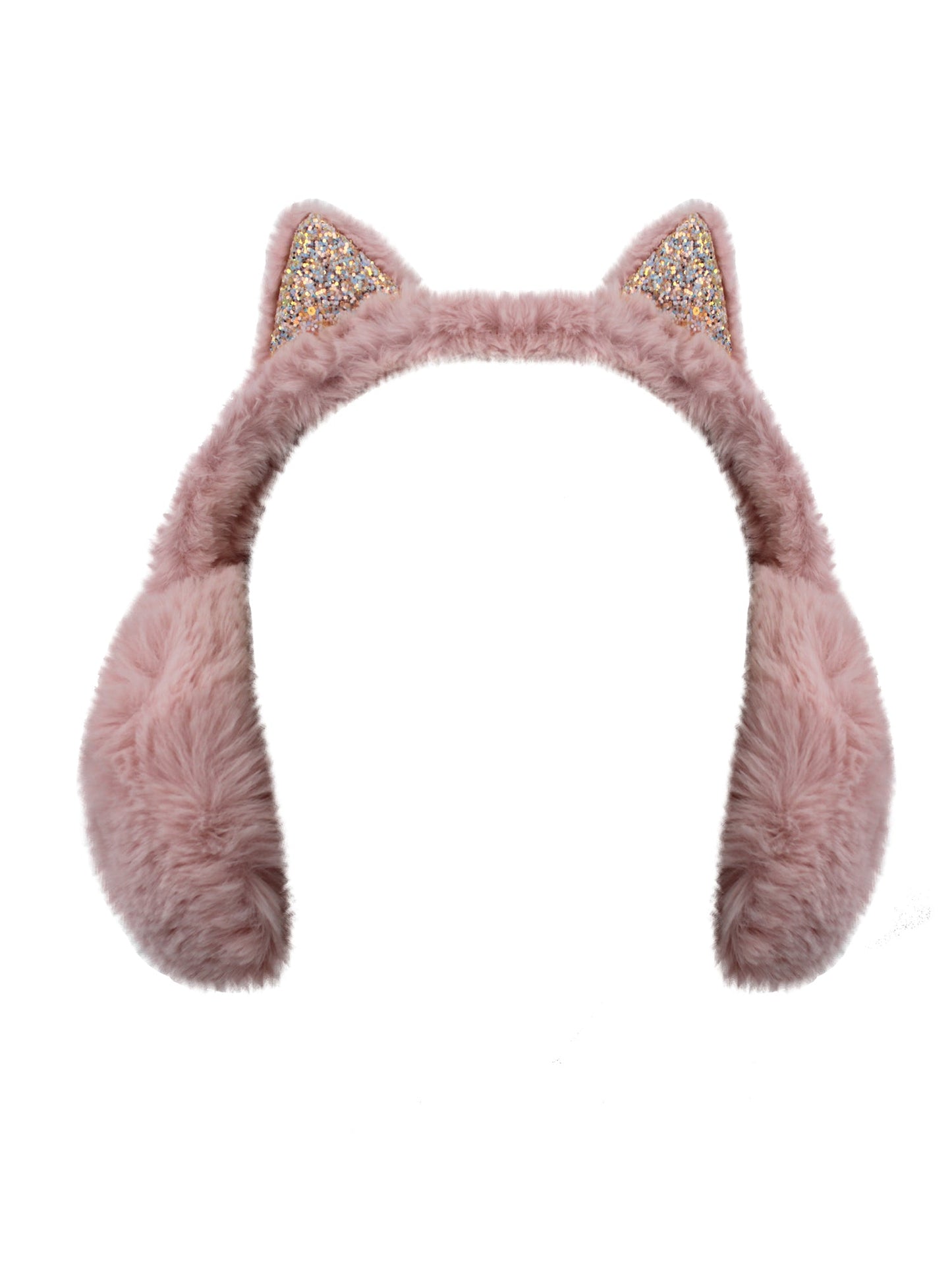 Light Pink Faux Fur Cat Ears Earmuffs